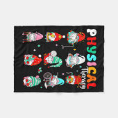 Funny Gnome Physical Therapy Pt Physical Therast C Fleecedecke (Vorderseite (Horizontal))