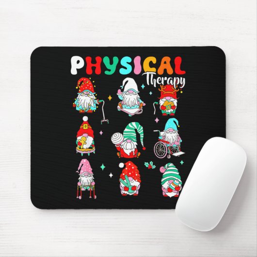 Funny Gnome Physical Therapy Pt Physical Therast C Mousepad (Mit Mouse)