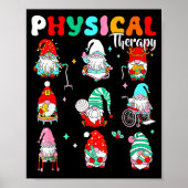 Funny Gnome Physical Therapy Pt Physical Therast C Poster (Vorne)