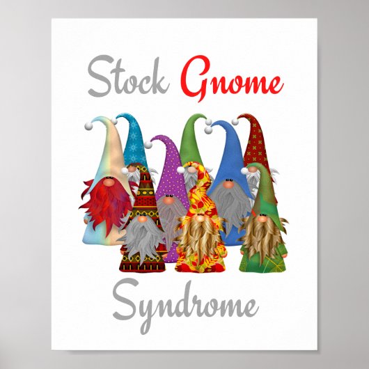 Funny Gnome Poster Stock Gnome Syndrom Matte (Vorne)