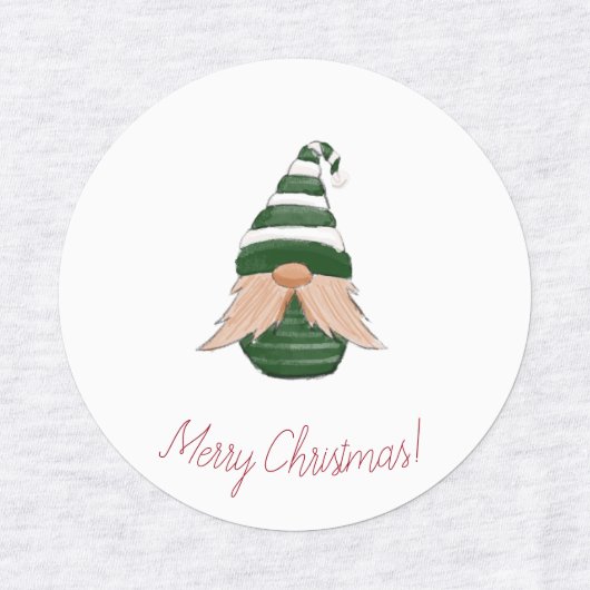 Funny Gnome Rücksendeadressen-Aufklebers - Niedlic Etiketten (Design 1)