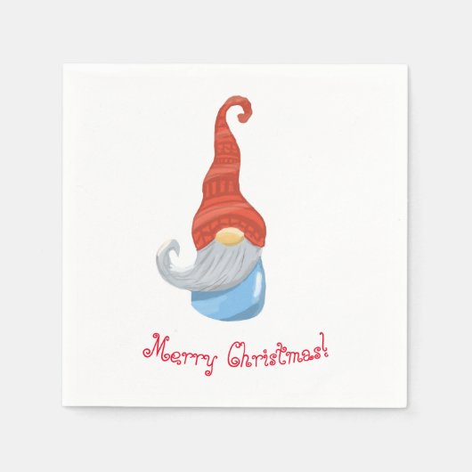 Funny Gnome Serviette (Vorderseite)