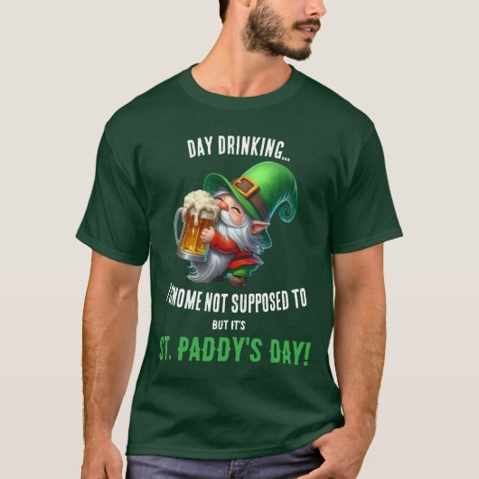 Funny Gnome St. Patrick's Day Shirt für Männer Fra (Vorderseite)