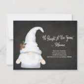 Funny Gnome Wir haben neue Adresse Urlaub Bewegung Ankündigung (Vorderseite)