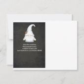 Funny Gnome Wir haben neue Adresse Urlaub Bewegung Ankündigung (Rückseite)