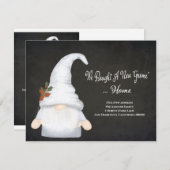 Funny Gnome Wir haben neue Adresse Urlaub Bewegung Ankündigung (Vorne/Hinten)