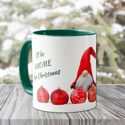 Funny Gnome zu Weihnachten Tasse