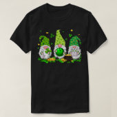 Funny Gnomes Bowling Lover St Patrick's Day T-Shirt (Design vorne)