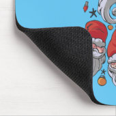 Funny Gnomes Christmas Tree Mousepad (Ecke)