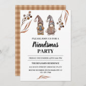Funny Gnomes Friendsmas Weihnachts-Party Einladung