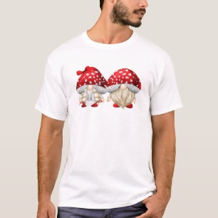 Funny Gnomes in Toadstool Kostüm - Niedliches Pil T-Shirt
