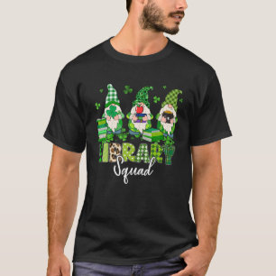 Funny Gnomes Leopard Kleeblatt Library Squad St Pa T-Shirt