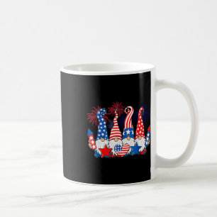 Funny Gnomes Patriotic American Flag Niedlich Gnom Kaffeetasse