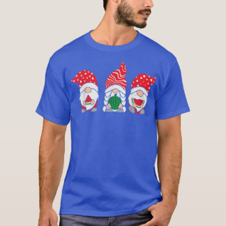 Funny Gnomes Summer Watermelon Weihnachten T-Shirt