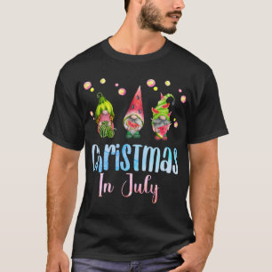 Funny Gnomes Weihnachten im Juli Wassermelone Chri T-Shirt