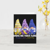 Funny Gnomies Bladder Cancer Awareness Month Purpl Karte (Gelbe Blume)