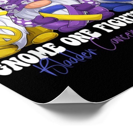 Funny Gnomies Bladder Cancer Awareness Month Purpl Poster (Ecke)