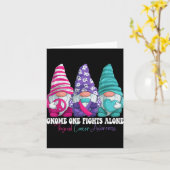 Funny Gnomies Thyroid Cancer Awareness Month Ribbo Karte (Gelbe Blume)