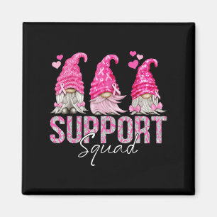 Funny Gnomies unterstützen Squad Breast Cancer Awa Magnet