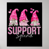 Funny Gnomies unterstützen Squad Breast Cancer Awa Poster (Vorne)