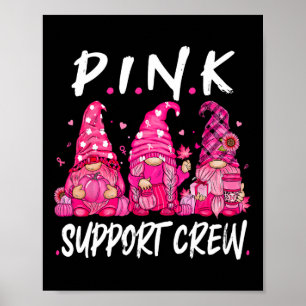 Funny Gnomies unterstützen Squad Breast Cancer Awa Poster