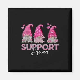 Funny Gnomies unterstützen Squad Brustkrebs Magnet