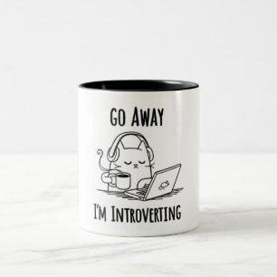 Funny Go Away, den ich vorstelle Zweifarbige Tasse