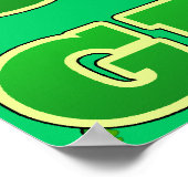 Funny "Go Green" Drink Leprechaun Poster (Ecke)