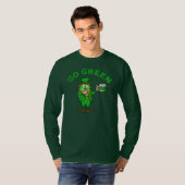 Funny Go Green Leprechaun Beer St Patricks Day T-Shirt (Vorne ganz)