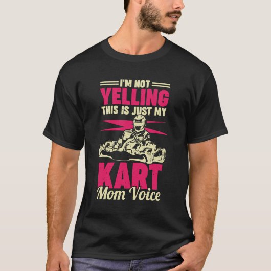 Funny Go Kart Racing Mama Mutter Geschenk T-Shirt (Vorderseite)