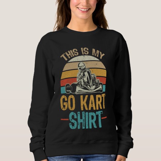Funny Go Kart Racing - Rennwagen Kart Racer Sweatshirt (Vorderseite)