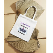 Funny 'Go Shopping' Cruise Blue/ White Personalize Tasche