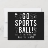 Funny Go Sport Ball Tee Shirt Fun Sporting Graphi (Rückseite)