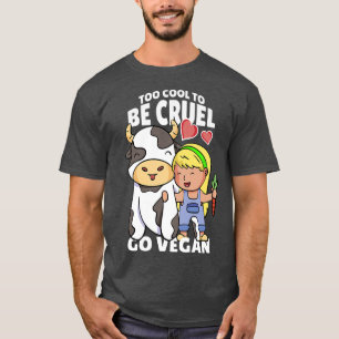 Funny Go Vegan Motif Vegane Lebensmittel Vegetarie T-Shirt