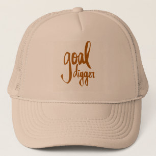 FUNNY GOAL DIGGER PLAY AUF WORDS ATTITUDE MOTIVATI TRUCKERKAPPE