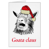 Funny Goat a Claus schreien Weihnachten (Vorne)