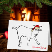 Funny Goat a Claus Zeichne Zitat