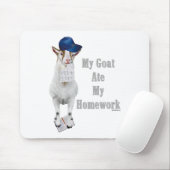 Funny Goat Ate Meine Hausaufgaben Mousepad (Mit Mouse)
