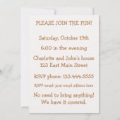 Funny Goat Barbecue Custom Einladung (Rückseite)