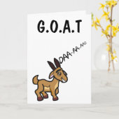 Funny Goat Bester Vater aller Zeit Vatertag Karte (Gelbe Blume)
