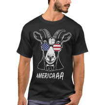 Funny Goat Bleat "America-a-a-Patriotic