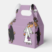 Funny Goat Brie and Groom Wedding Geschenkschachtel (Rückseite)