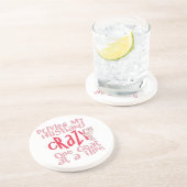 Funny Goat Cartoon (no Horns) Untersetzer (Seite)