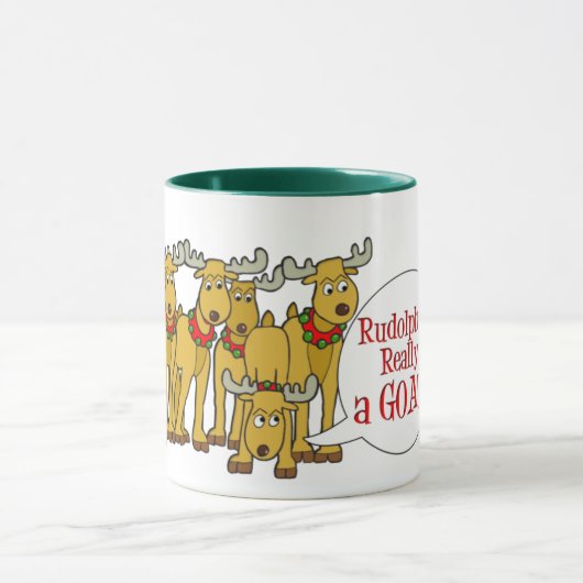 Funny Goat Christmas Tasse (Zentrum)