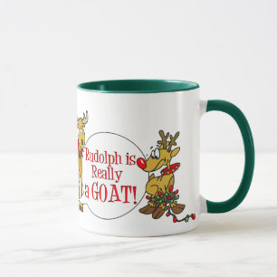 Funny Goat Christmas Tasse