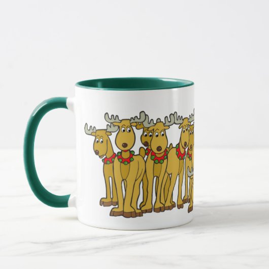 Funny Goat Christmas Tasse (Links)