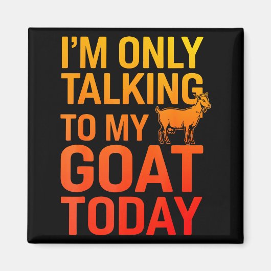 Funny Goat Design For Men Women Kids Boer Pygmy Go Magnet (Vorne)