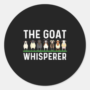 Funny Goat Design Men Frauen Kid Farm Animal Pygmy Runder Aufkleber