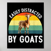 Funny Goat Design Men Women Kid Farm Animal Pygmy Poster (Vorne)