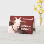 Funny Goat Es ist Baaaad gut werden Karte (Gelbe Blume)